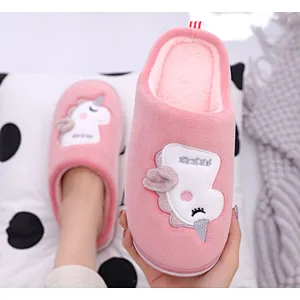 Parent-Child Slippers Baby Autumn Winter Father Mother Family Floor Warm Thick Cotton Slippers