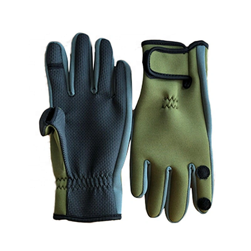 Men Outdoor Activities Gloves Neoprene Fishing Gloves Cycling Anti-slip Waterproof Warm Gloves