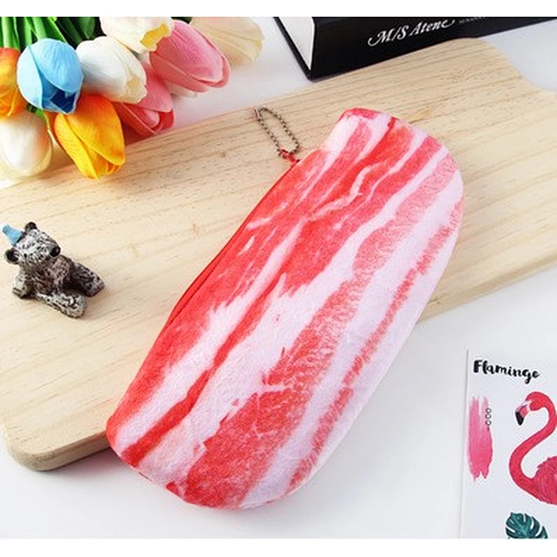 Creative Personality Funny Plush Vegetable Pencil Case Student 3d Simulation Stationery Bag
