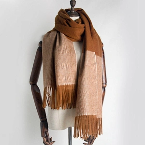 2020 Wholesale Autumn Winter New Cashmere Scarf Woman Scarf All-Match Air Conditioning Shawl With Tassel