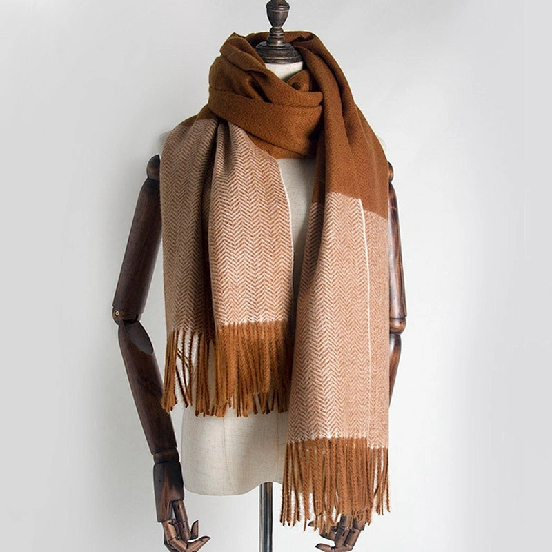 2020 Wholesale Autumn Winter New Cashmere Scarf Woman Scarf All-Match Air Conditioning Shawl With Tassel