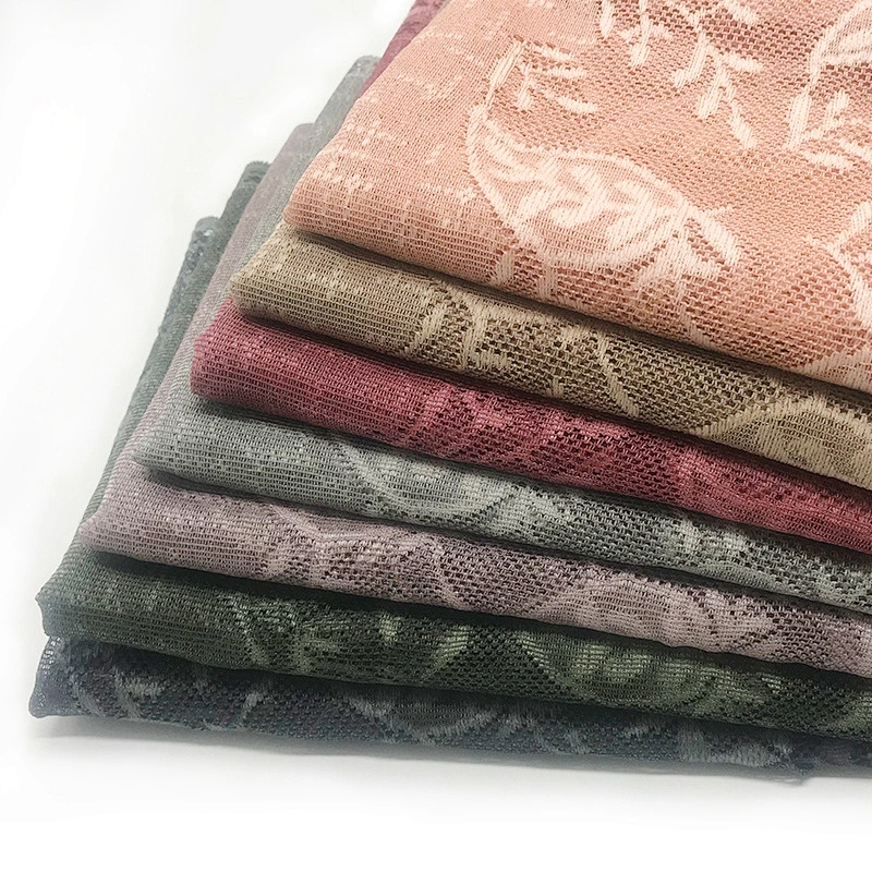 Leaf Jacquard Linen Dubai Abaya Kimono Islam Muslim Hijab Abayas For Women Kaftan Caftan Marocain Turkish Islamic Scarf