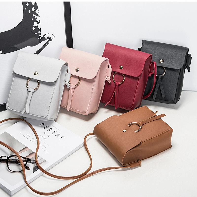 New Women Buckle Casual Small Square Bag Shoulder Messenger Mobile Phone Bag Wholesale Women Hand Bags