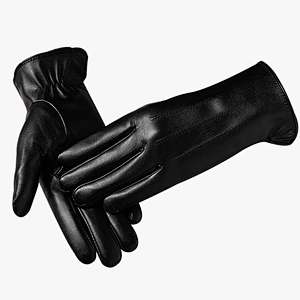 Student Korean Cute Women Leather Gloves Keep Warm Plus Velvet Thicken Touch Screen Outdoor Cycling Driving Winter Gloves