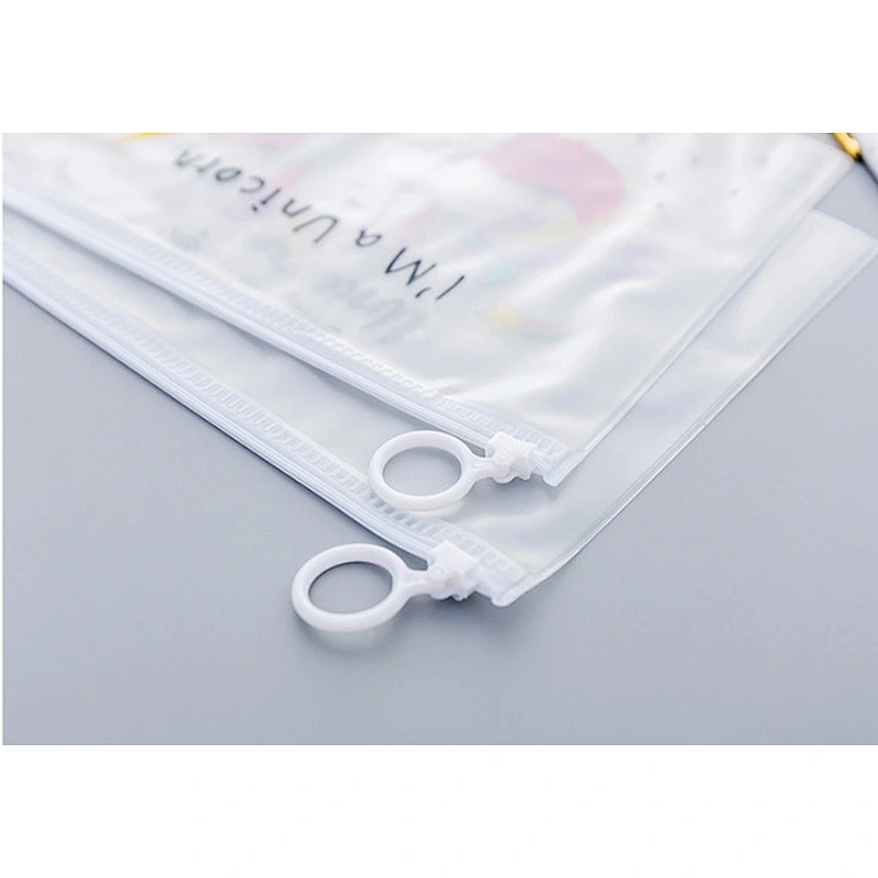 Cheap Wholesale School Office Stationery Clear Kawaii Unicorn Transparent Custom Cute Kids Pencil Case