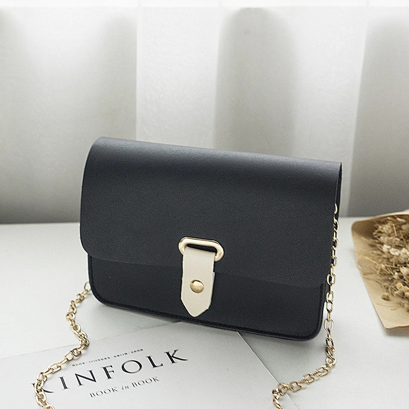 Women Messenger Bags Korean Small Square Bag Mini PU Leather Shoulder Bags