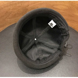 Wholesale Custom Brimless Hat Solid Baseball Cap Mens Fleece Brimless Landlord Hat