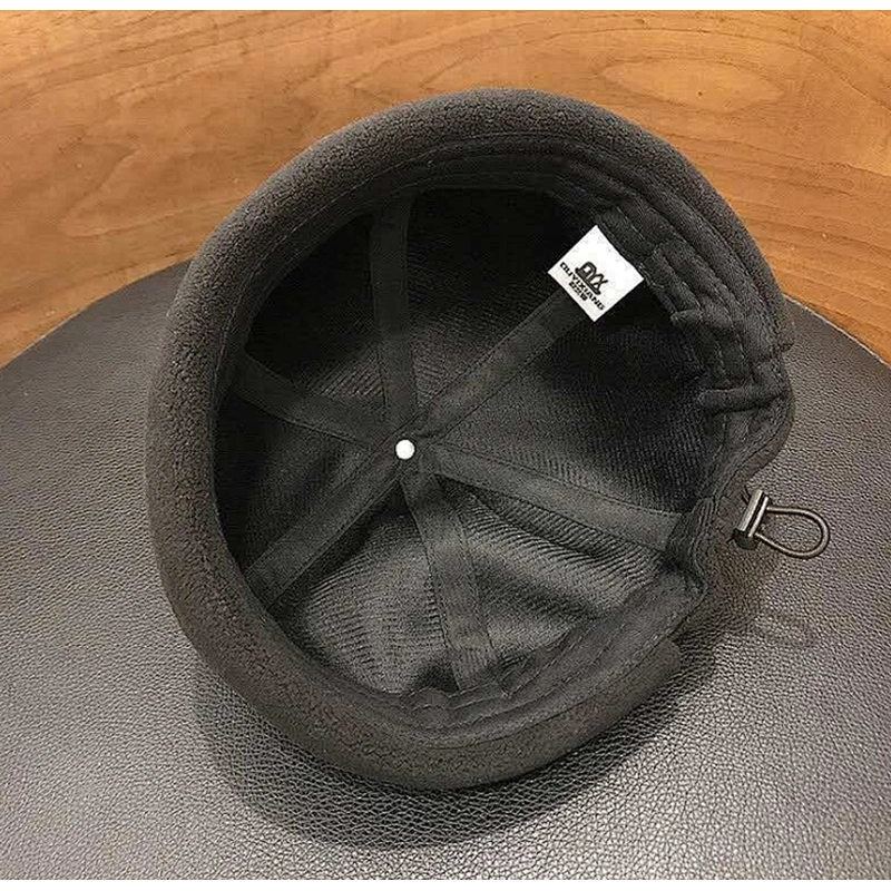Wholesale Custom Brimless Hat Solid Baseball Cap Mens Fleece Brimless Landlord Hat