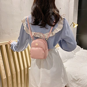 Mini Women's shoulder bag Ladies Handbags PU Leather Candy Colors Popular Shape Girls Crossbody Bag Daypack