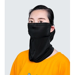 Outdoor Summer Pure Breathable UV Protection Polyester Veil Scarves Bandana For Women