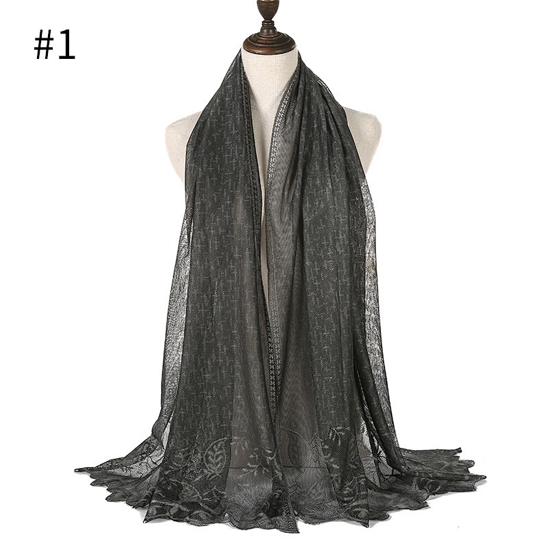 Leaf Jacquard Linen Dubai Abaya Kimono Islam Muslim Hijab Abayas For Women Kaftan Caftan Marocain Turkish Islamic Scarf