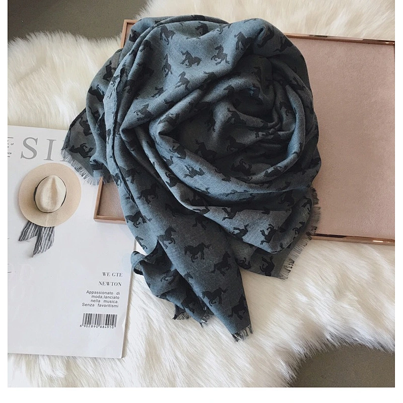 Winter Fashion Thin Silk Scarf Korean Decorative Scarf Cotton And Linen Sunblock Shawl Dual-Use Scarf
