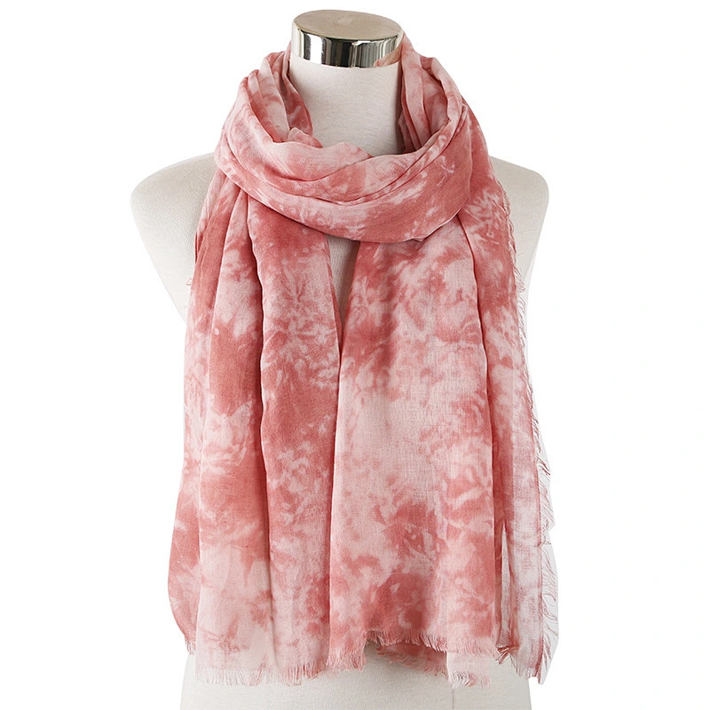2020 New Autumn Winter Cotton Striped Handmade Tie-Dye Scarf Retro Cotton And Linen Scarf Sunscreen Shawl