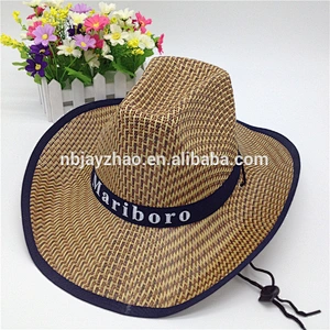 2020 Top sale Farmers wholesale cowboy mexican sombrero mat Wide brim grass straw hats
