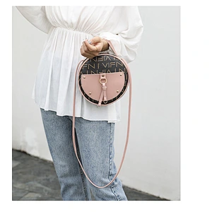 2021 Wholesale New Korean Fashion Printed Small Round Bag Retro Shoulder Messenger Bag