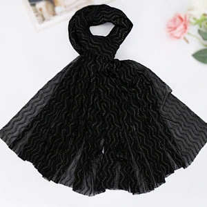 Candy Color Polyester Scarf Muslim Hijab Solid Crinkle Headband Shawls Wrap Lady Head Kerchief Winter Pashmina Scarves