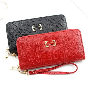 2020 New Design Colorful High Quality Plain Waterproof Ladies Clutch Purse Custom PU Zipper Wallet Women