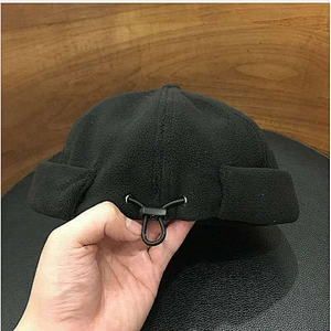Wholesale Custom Brimless Hat Solid Baseball Cap Mens Fleece Brimless Landlord Hat