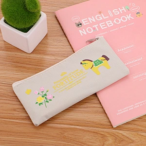 Wholesale Big Capacity Canvas Cheap Promotional Oxford Student Pencil Case