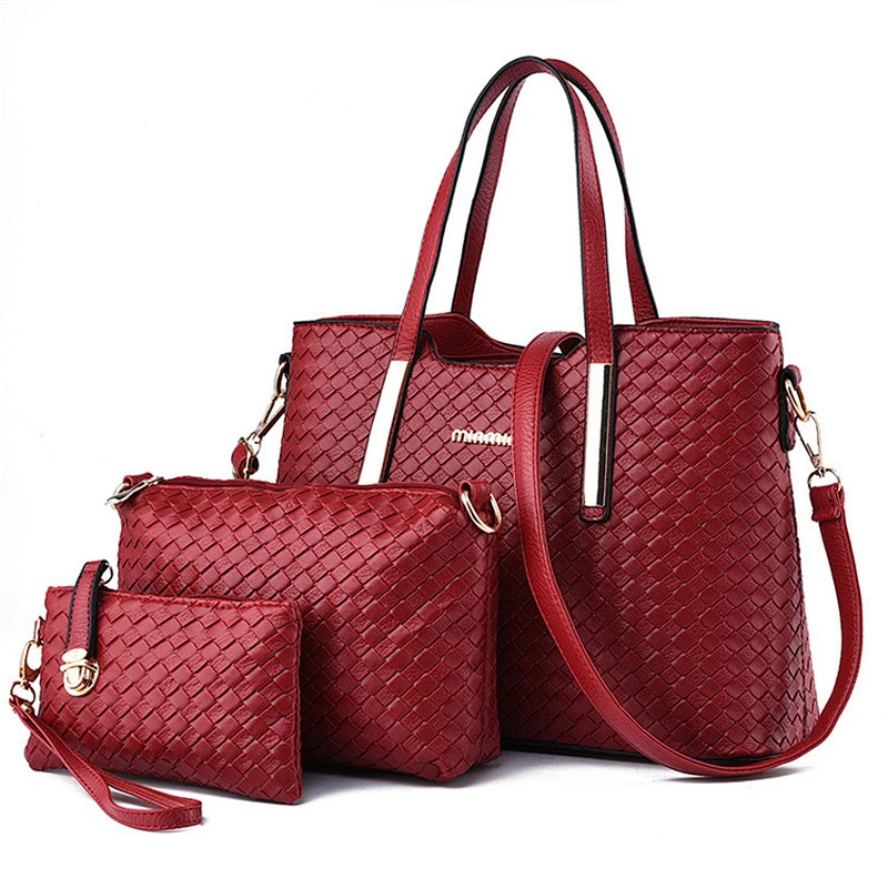 Wholesale High End Designer Fancy Ladies Leather Handbag Sets