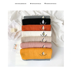 Scarf Female Autumn Winter Korean Japanese Version Ins Wild Soft Girl Small Fresh Student Knitted Wool Scarf
