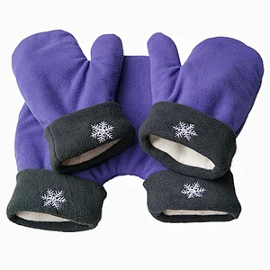 Creative Romantic Boy Girl Sweet Hand In Hand Gloves Thicken Double Gloves Christmas Couple Gift Gloves