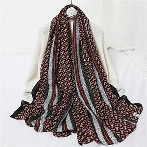 Fashion Women Stylish Striped Shawl Thick Winter Pashmina Cashmere Scarf
