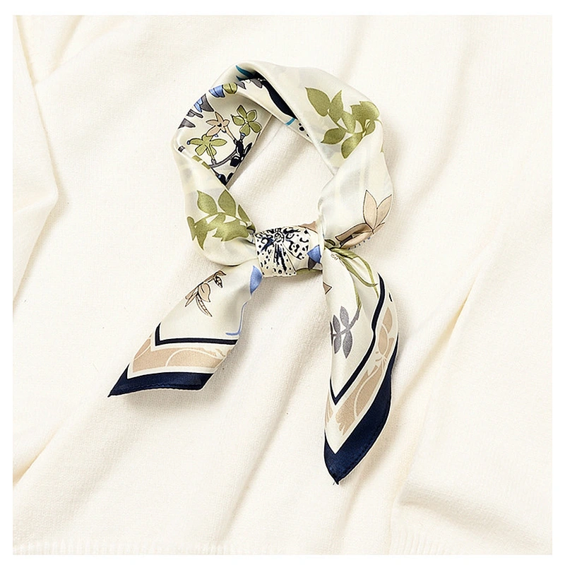 Korean Style 53x53cm Small Square Scarf Wild Professional Flight Attendant Small Scarf Decorative Bandana Scarf