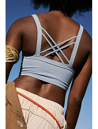 MERRY Women's strappy cropped tank