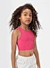MERRY BASICS Girls Solid Crop Tank Top