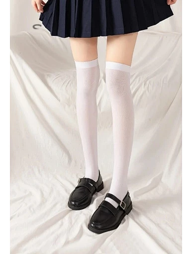 MERRY Girls Solid Over The Knee Socks