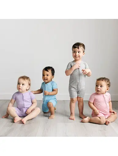 MERRY baby Grows short sleeve baby playsuits bamboo/spandex baby rompers