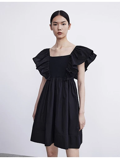 MERRY Women's short sleeved knitted dress