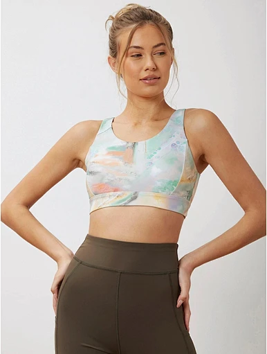 MERRY PREMIUM TIE-DYE CUT-OUT SPORTS TANK TOP