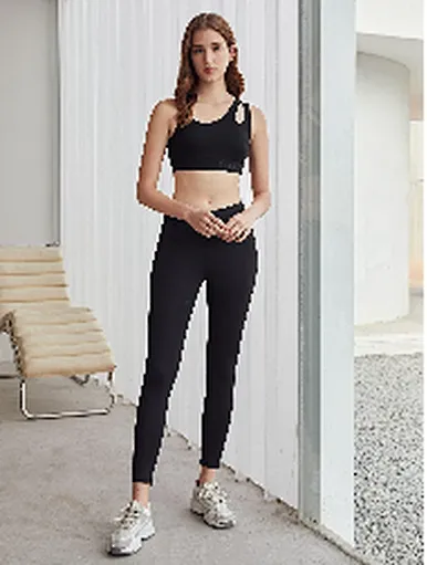 MERRY PREMIUM LOW RISE CROPPED SPORTS LEGGINGS