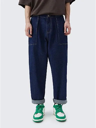 MERRY Men Rolled Hem Carrot Jeans