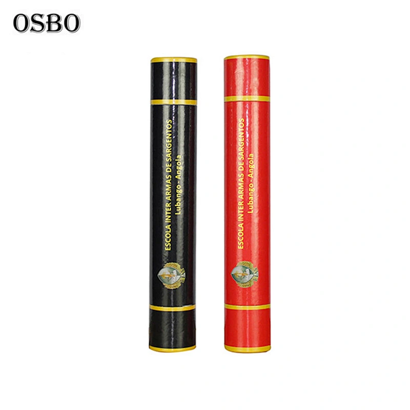 Yellow Paper Certificate Scroll Holder Diploma Cylinder Tube For Graduation