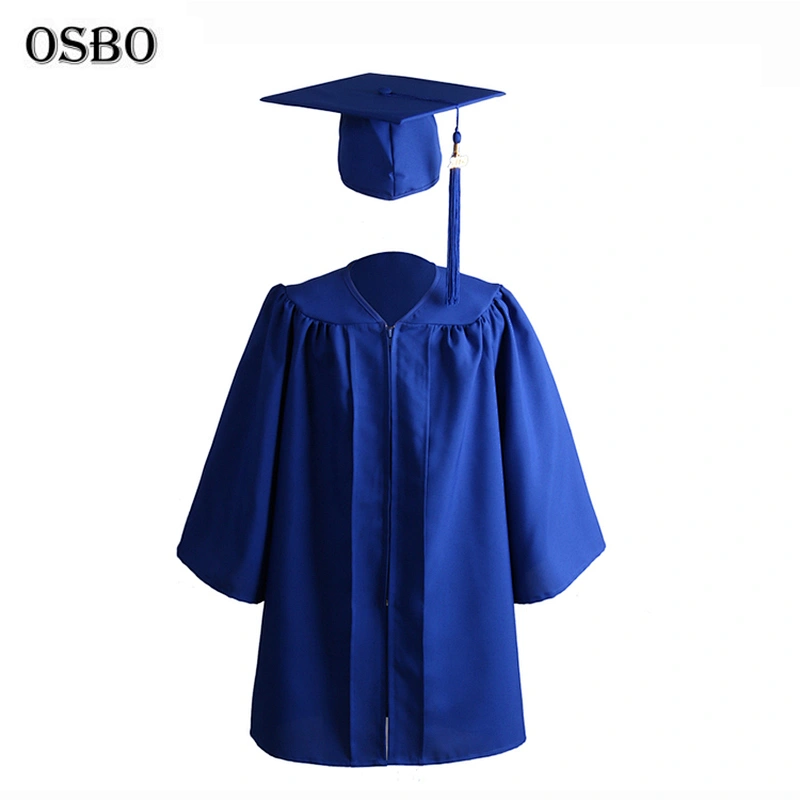 2019 royal wholesale children Cheap graduation gown set with cap