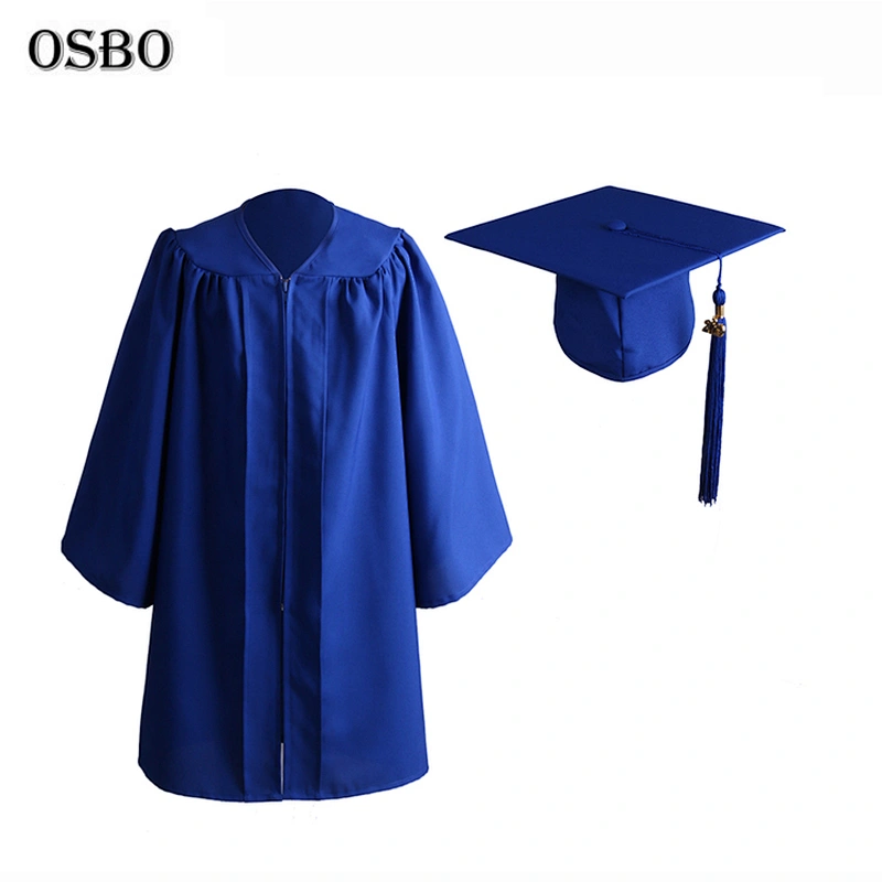 2019 royal wholesale children Cheap graduation gown set with cap
