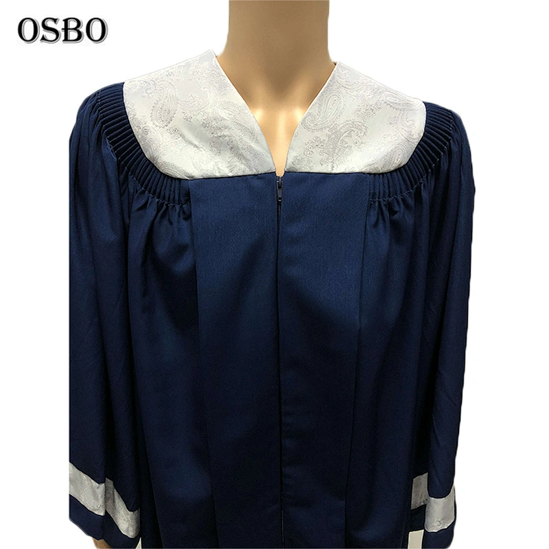 Tops quality adult church choir gown clergy robes embroidery