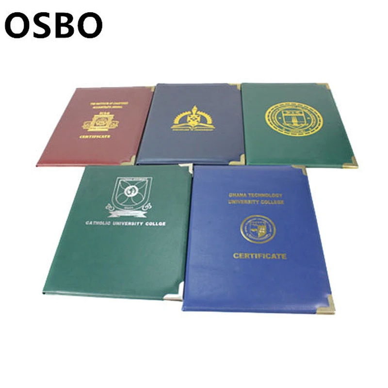 PU Custom Diploma Certificate Cover