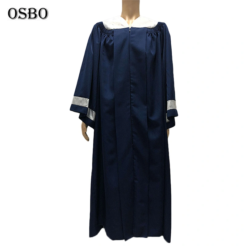 Tops quality adult church choir gown clergy robes embroidery