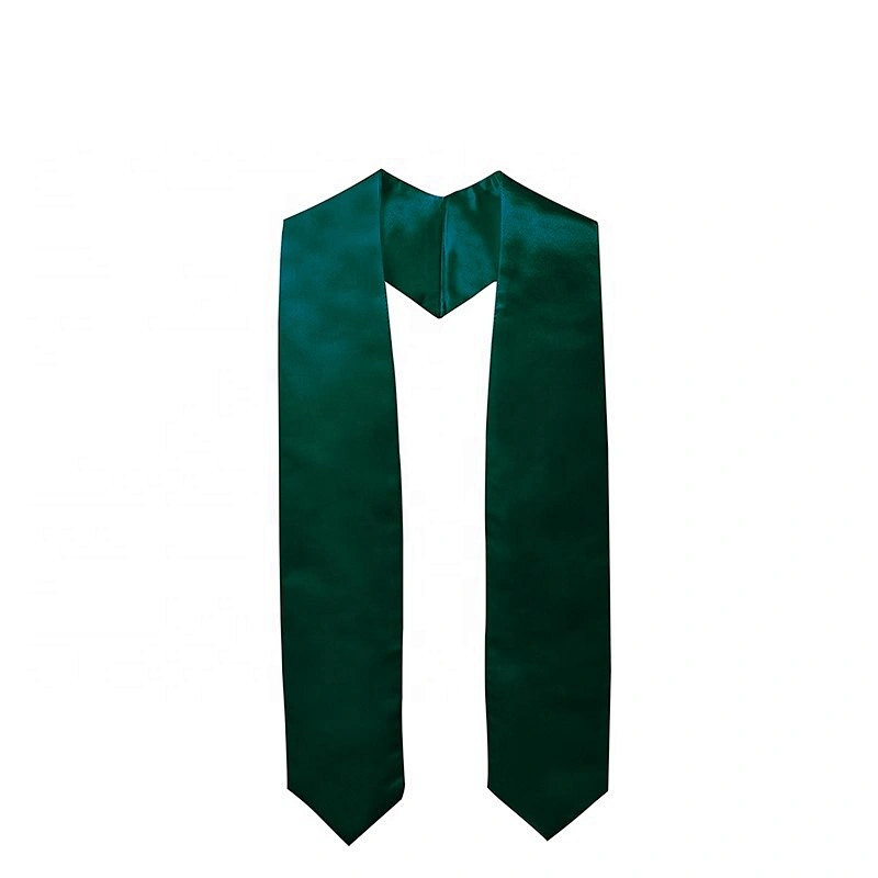 2019 Hot Sell High Quantity Emerald  Plain Graduation Stole