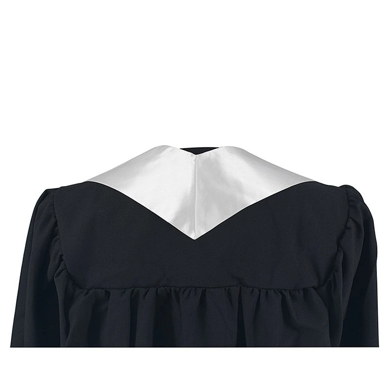 2019 Hot Sell High Quantity White Plain Graduation Stole