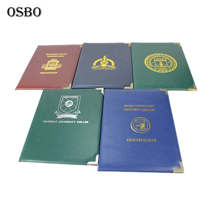 Custom Cheap Paper A5 Diploma Holder Cover