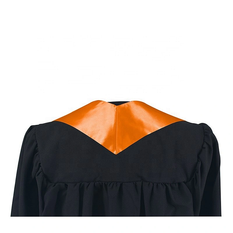 2019 Hot Sell High Quantity Orange Plain Graduation Stole