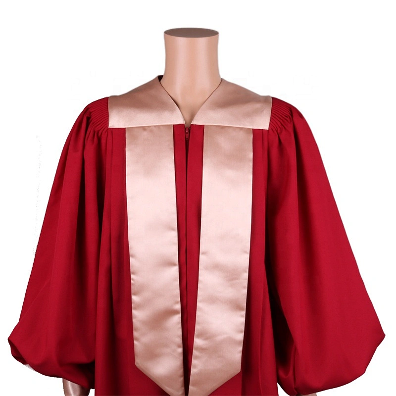 2019 Hot Design  Red  Unisex Customized Modern  Crescendo  church choir robes