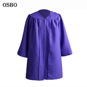 2019 Purple wholesale hot sell children Cheap graduation gown robe  with cap