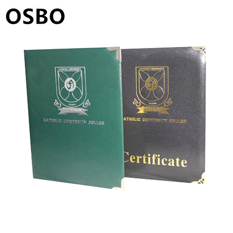 PU Custom Diploma Certificate Cover