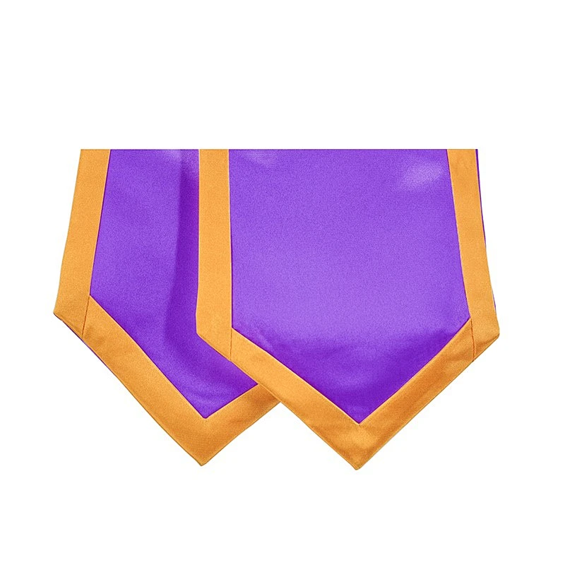 Wholesale Golden With Purple Graduation stole and Sash for adult